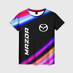 Футболка женская Mazda speed lights, цвет: 3D-принт