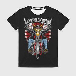 Женская футболка Lynyrd Skynyrd - байкер