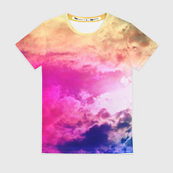 Женская футболка Разноцветное небо
