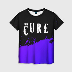 Футболка женская The Cure purple grunge, цвет: 3D-принт