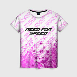 Женская футболка Need for Speed pro gaming: символ сверху