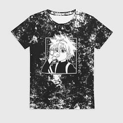 Футболка женская Киллуа из аниме Hunter x hunter, цвет: 3D-принт