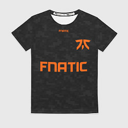 Футболка женская Форма Fnatic pixels, цвет: 3D-принт