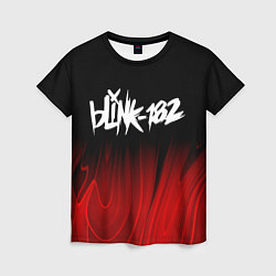 Футболка женская Blink 182 red plasma, цвет: 3D-принт