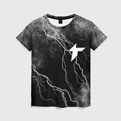 Женская футболка Thunder awaken молнии