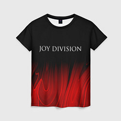 Футболка женская Joy Division red plasma, цвет: 3D-принт