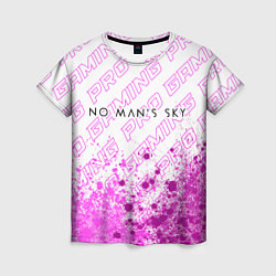Женская футболка No Mans Sky pro gaming: символ сверху