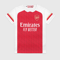 Футболка женская Букайо Сака Арсенал форма 2324 домашняя, цвет: 3D-принт