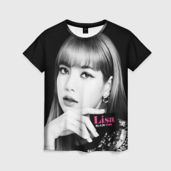 Женская футболка Blackpink Lisa Business card