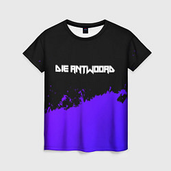 Футболка женская Die Antwoord purple grunge, цвет: 3D-принт