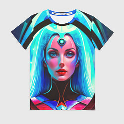 Футболка женская Девушка в криокапсуле, цвет: 3D-принт