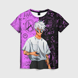 Футболка женская Модный Сатору Годжо - Магическая битва, цвет: 3D-принт