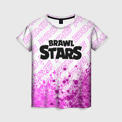 Женская футболка Brawl Stars pro gaming: символ сверху