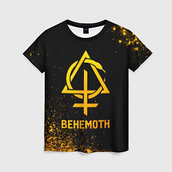 Футболка женская Behemoth - gold gradient, цвет: 3D-принт