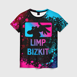 Футболка женская Limp Bizkit - neon gradient, цвет: 3D-принт