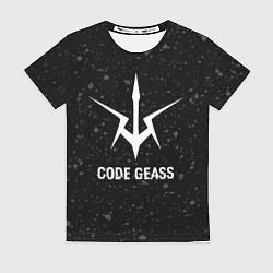 Футболка женская Code Geass glitch на темном фоне, цвет: 3D-принт