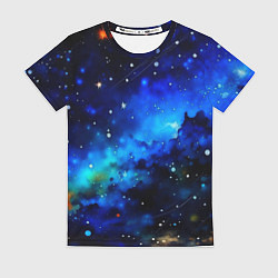 Футболка женская Живописный космос, цвет: 3D-принт