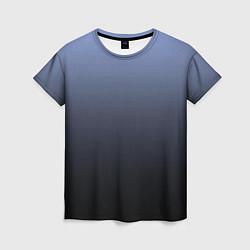 Женская футболка Градиент сиренево-черный
