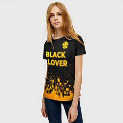 Футболка женская Black Clover - gold gradient: символ сверху, цвет: 3D-принт — фото 2