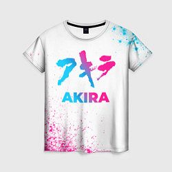 Футболка женская Akira neon gradient style, цвет: 3D-принт