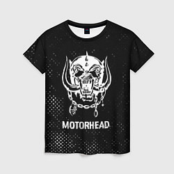 Футболка женская Motorhead glitch на темном фоне, цвет: 3D-принт