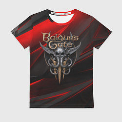 Футболка женская Baldurs Gate 3 logo geometry, цвет: 3D-принт