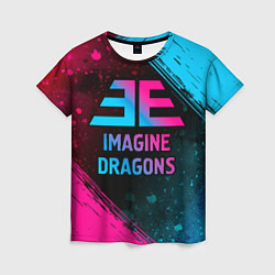 Футболка женская Imagine Dragons - neon gradient, цвет: 3D-принт