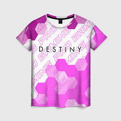 Женская футболка Destiny pro gaming: символ сверху