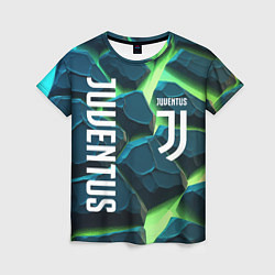 Футболка женская Juventus green neon, цвет: 3D-принт