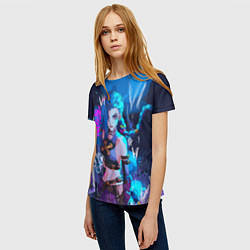 Футболка женская Просто Джинкс - Лига легенд, цвет: 3D-принт — фото 2