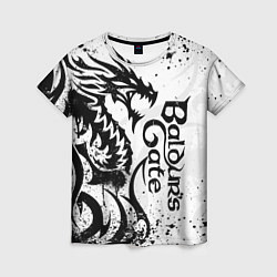 Женская футболка Балдурс гейт 3 - дракон