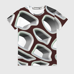 Футболка женская Объемная сеть, цвет: 3D-принт