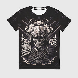 Футболка женская Дух японского самурая, цвет: 3D-принт