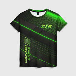 Футболка женская CS2 green neon, цвет: 3D-принт