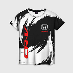 Футболка женская Honda - белые краски, цвет: 3D-принт