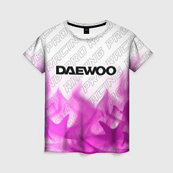 Женская футболка Daewoo pro racing: символ сверху