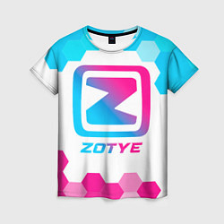 Футболка женская Zotye neon gradient style, цвет: 3D-принт