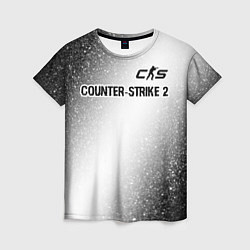 Женская футболка Counter-Strike 2 glitch на светлом фоне: символ св