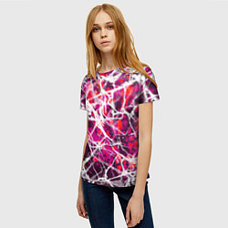 Футболка женская Абстракция - черная вдова, цвет: 3D-принт — фото 2