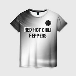 Футболка женская Red Hot Chili Peppers glitch на светлом фоне посер, цвет: 3D-принт