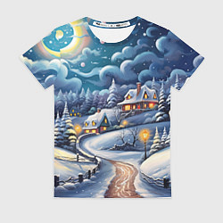 Футболка женская Новогоднее настроение, цвет: 3D-принт