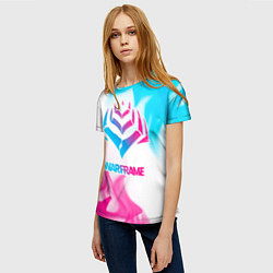 Футболка женская Warframe neon gradient style, цвет: 3D-принт — фото 2