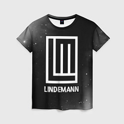Футболка женская Lindemann glitch на темном фоне, цвет: 3D-принт