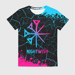 Футболка женская Nightwish - neon gradient, цвет: 3D-принт