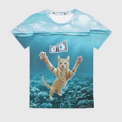Футболка женская Nirvana Cat, цвет: 3D-принт