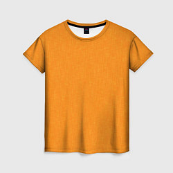 Футболка женская Жёлто-оранжевый текстура однотонный, цвет: 3D-принт