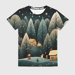 Женская футболка Зимняя страна чудес