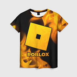 Футболка женская Roblox - gold gradient, цвет: 3D-принт