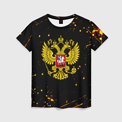 Футболка женская СССР жёлтые краски, цвет: 3D-принт