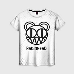 Футболка женская Radiohead glitch на светлом фоне, цвет: 3D-принт